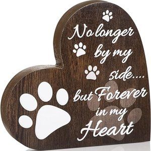 NWOT - Dog memorial wooden plaque
